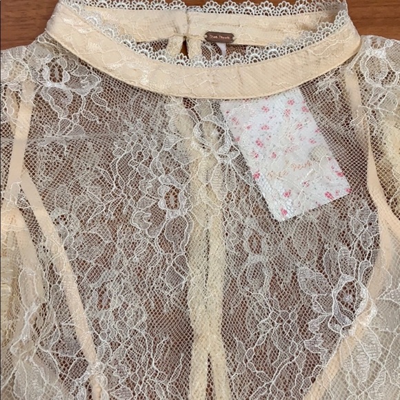 NWT Free People Secret Admirer Lace Top & Camisole - Picture 4 of 10